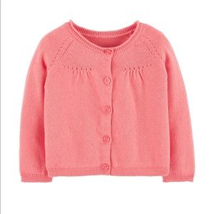 Carter’s pointelle cardigan NB, 3, 12, 18 months